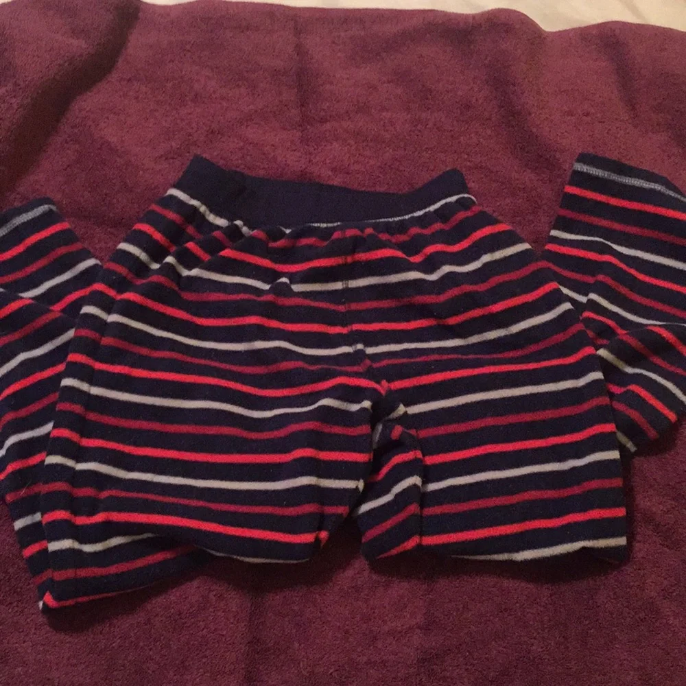 Gap Striped Fleece Pajama Pants Boys Size 10